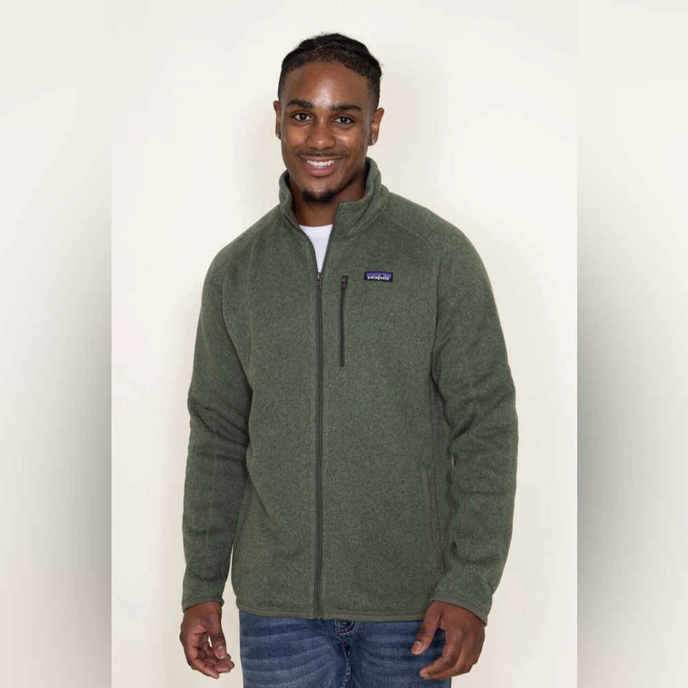 Patagonia Olive Green Full-Zip Fleece Jacket